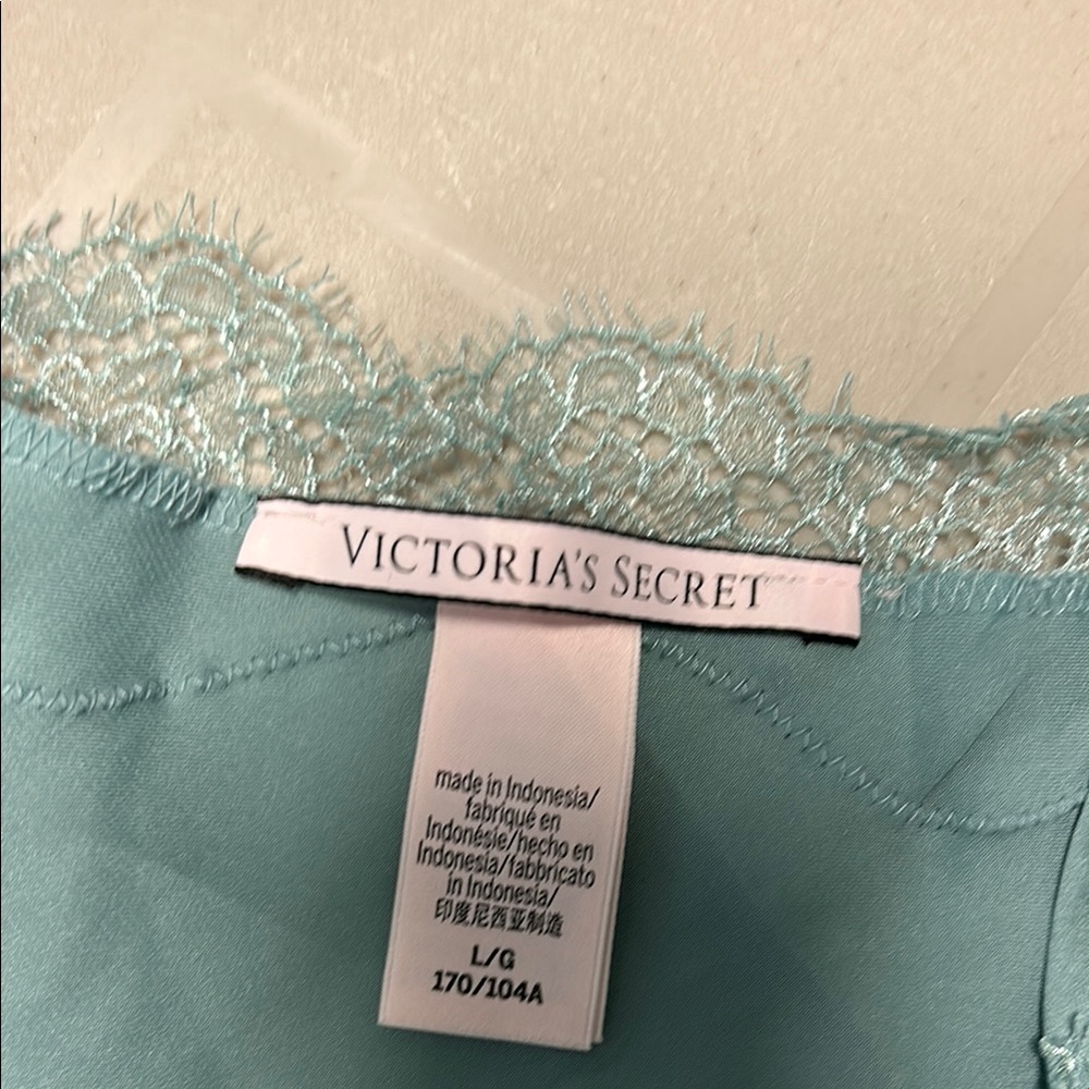 Victoria's Secret mint green  Lace Trim Chemise - Picture 14 of 14